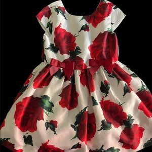 3T Gymboree Red Floral dress.  GREAT condition!